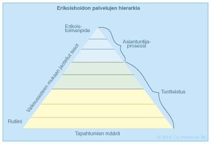 Erikoishoidon palvelujen hierarkia